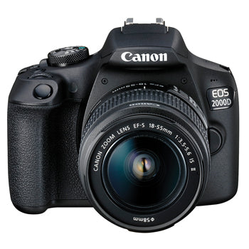 DIGITAL SLR CAMERAS, Canon 2000D with 18-55mm Lens, Each