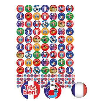 MOTIVATION & REWARD, Bumper Sticker Packs, French, Pack of 1310
