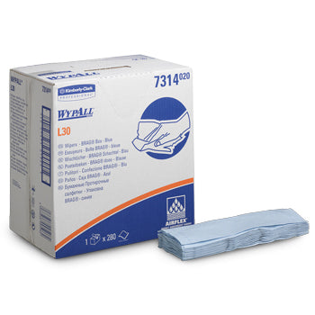 BLUE WIPERS, WypAll(R) L20 Extra Wipers (7314), Kimberly-Clark, Box