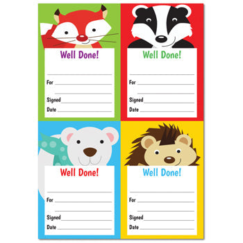 MOTIVATION & REWARD A6 NOTEPADS, Animals, Each