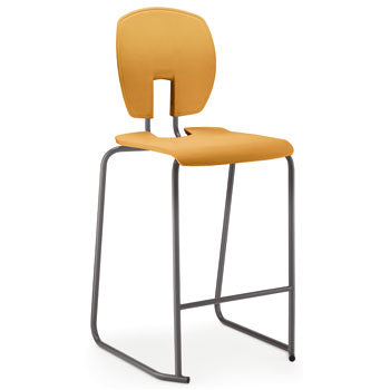 SE CURVE STOOL, NON FIRE RETARDANT SHELL, 610mm Seat height, Olive