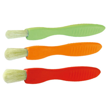 PAINTBRUSH, EARLY YEARS AND SPECIAL NEEDS, Easy Grip Brushes, Green, Size 10, Pack of 3