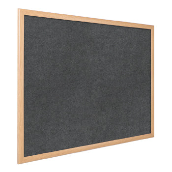 LIGHT OAK EFFECT ECO-COLOUR(R) NOTICEBOARDS, 1800 x 1200mm, Light Blue