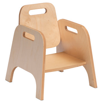 WOODEN TABLES & CHAIRS, STURDY CHAIR, Pack of 4, 140mm height, 12m+