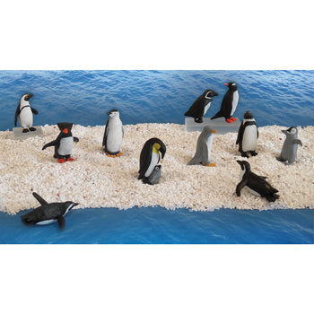 MINI STORY BOX PROPS - PENGUINS, Set of 11