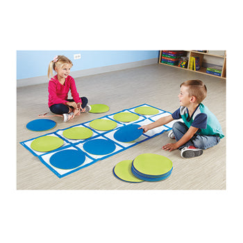 TEN-FRAME FLOOR MAT ACTIVITY SET, Age 3+, Set