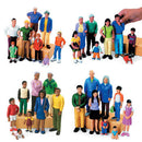 BLOCK PEOPLE, Ethnic Families, African People, Set of 8