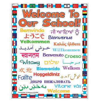 WELCOME POSTERS, 'Welcome To Our School', Outdoor, 420 x 594mm (A2), Each