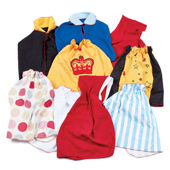 DRESSING UP, CLOAK SET, Age 3-7, Set of 10