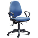 DELUXE OPERATOR CHAIRS, HIGH BACK, Fixed Arms - 610mm width, Madura, EMERGENT CROWN CONTRACT OFFICE