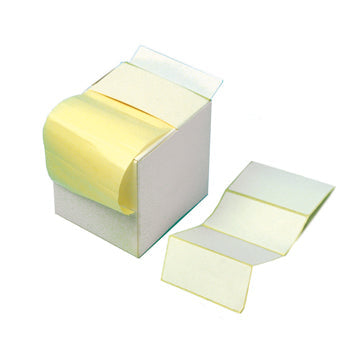 WHITE SELF-ADHESIVE LABELS, NON PRINTER, Reels, Perforated, 86 x 36mm, 86 x 36mm, Reel of 625