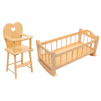 ROLE PLAY, CRADLE AND HIGHCHAIR, Age 18mths+, Each