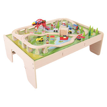 RAILWAY PLAYTABLE, Age 3+, Set of 59 pieces