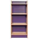 SLIMLINE BOOKCASE, 1250mm height, Plum
