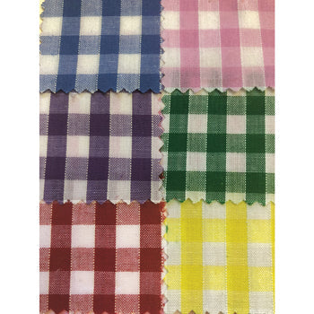 TEXTILES, FABRIC PACKS, Gingham Cotton, 1.12 x 1m, Pack of 6