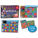 FRACTIONS BOARD GAMES, Set of 6