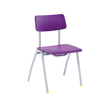 BS CHAIR RANGE, 4 LEG CHAIR, Sizemark 6 - 460mm Seat height, Purple