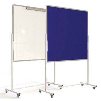 MOBILE COMBINATION BOARD, 1800 x 1200mm height, Blue