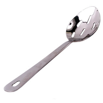 SPOONS, KITCHEN, Stainless Steel, Perforated, 300mm, Each