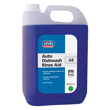 AUTO DISHWASHING, A8 Auto Rinse Aid, JEYES Professional, 5 litres