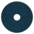 FLOOR PADS, Spray Cleaning, Unprotected Floor, Blue, For Standard and High Speed Machines, 430mm (17''), Pack of 5