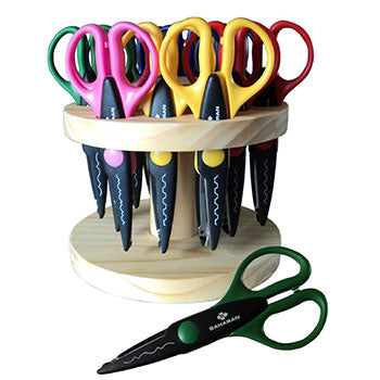 Craft Carousel Scissors SCISSORS, Creative Cutting Carousel, Set of 12