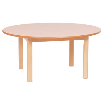 WOODEN TABLES & CHAIRS, CIRCULAR TABLE, 320mm height, 12m+