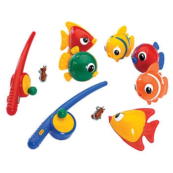 NURSERY TOYS, FISHING SETS, MAGNETIC FISHING SET, Age 18 mths +, Set of 8