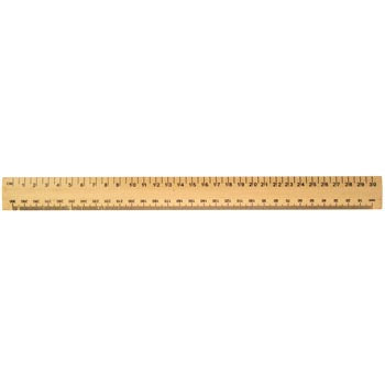 RULERS, HARDWOOD, Single Sided, 30cm, cm/mm, Pack of 50