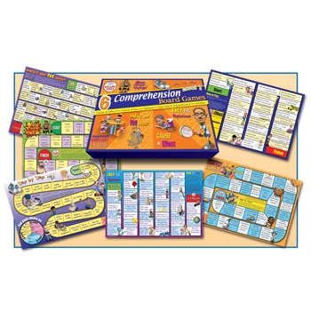 BOARD GAMES, READING COMPREHENSION, Level 1, Set of 6