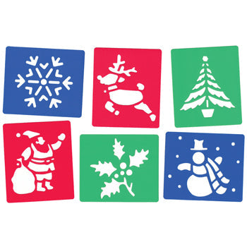 FESTIVE STENCILS, Set of 6