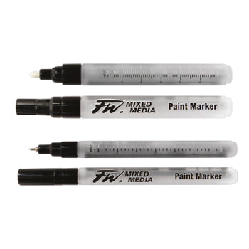 Daler-Rowney FW Mixed Media Markers, 2-4mm Replacement Nibs, Pack of 12