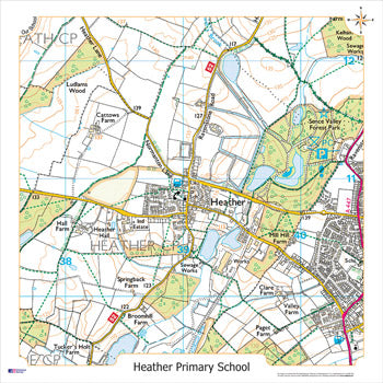 OUTDOOR ORDNANCE SURVEY MAP, Locality, Each