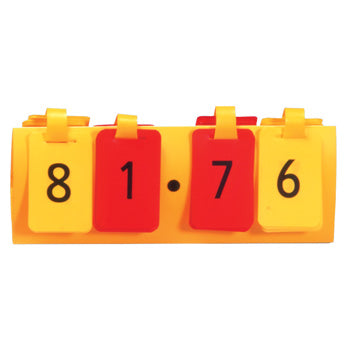 NUMBER FLIPS, Tens, Units, Tenths + Hundreths, Pack of 5