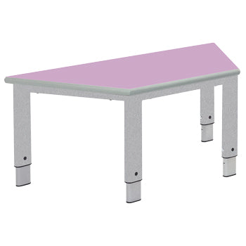 HEIGHT ADJUSTABLE TABLES, START RIGHT, Trapezoidal, Lilac