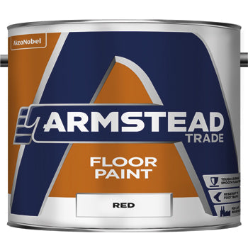 FLOOR PAINT, Red, 5 litres