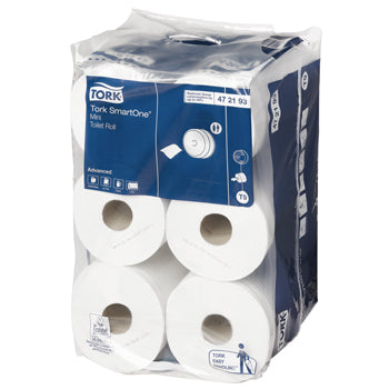 TOILET ROLL, TORK, TORK SMARTONE(R) MINI, SmartOne(R) Twin Mini Toilet Roll Dispenser, Each