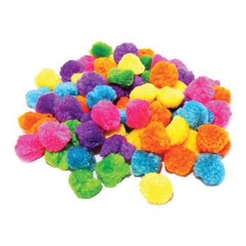 POM POMS, Woolly, Pack of 100