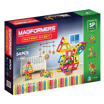 MY FIRST MAGFORMERS, Age 11/2+, Set of 54 pieces