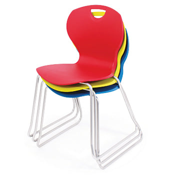 EVO CHAIR RANGE, SKID BASE, Sizemark 6 - 460mm Seat height, Onyx