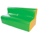 LOW SEATING, Children's Sofas, 3 Seater, Green/ Yellow