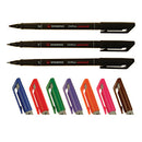 OHP MARKERS, Stabilo(R) OHPen Universal Permanent, Medium (1mm nib), Pack of 8