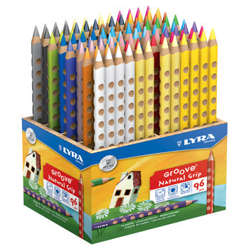 PENCILS, COLOURED, TRIANGULAR, LYRA Groove(R), Pack of 96