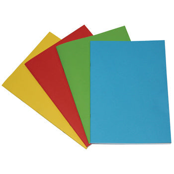 PROJECT BOOKS, 90gsm Cartridge Paper, A4+ (315 x 230mm), 40 pages, Card Cover, Yellow, Plain, Pack of 50