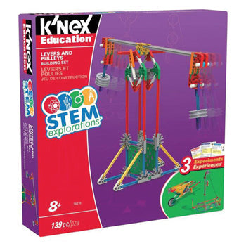 K'NEX STEM EXPLORATIONS, Levers & Pulleys, Age 8+, Set of 139 pieces