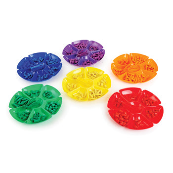 FLOWER SORTING TRAYS, Age 1+, Set of 6