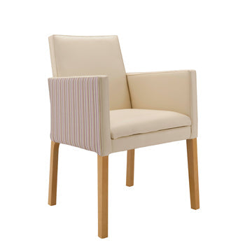 SIDE CHAIR, Vinyl, Cream