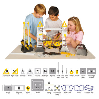 POLYDRON BRIDGES CLASS SET, Age 9+, Pack of 322 pieces