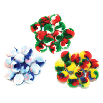 POM POMS, Multicoloured, Pack of 100