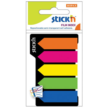 STICK 'N FILM INDEX, Arrow Shape, 42 x 12mm, Pack of 12